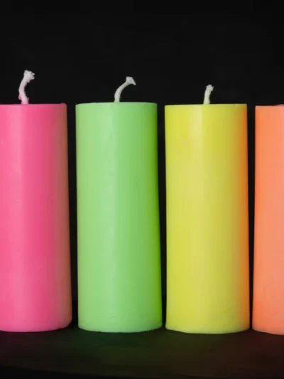 Neon Soy Wax Candle Set – LOW TEMP (4-Pack)